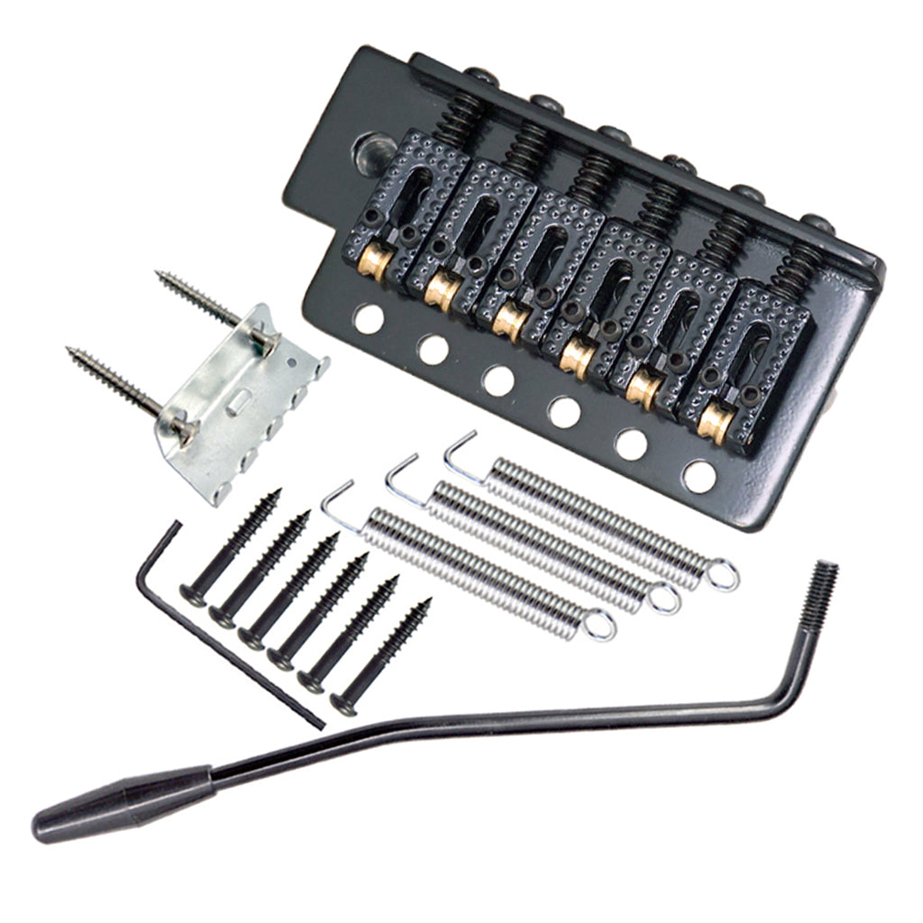 6 String Electric Guitar Tremolo Bridge with Whammy Bar for ST SQ Black