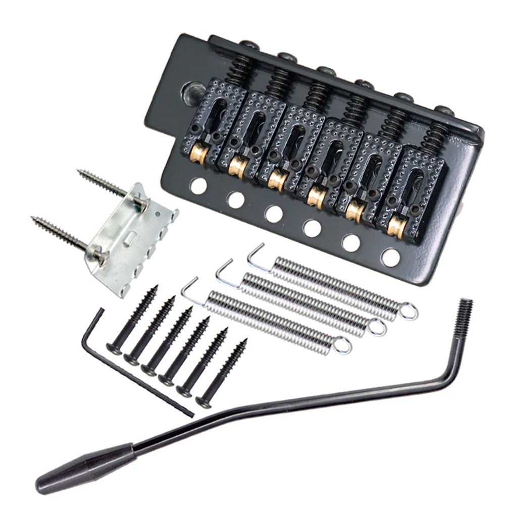 6 String Electric Guitar Tremolo Bridge with Whammy Bar for ST SQ Black