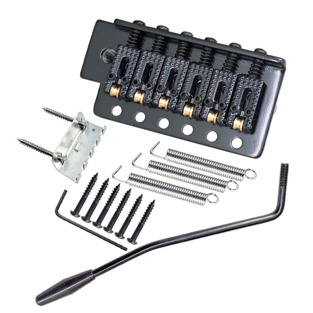 6 String Electric Guitar Tremolo Bridge with Whammy Bar for ST SQ Black