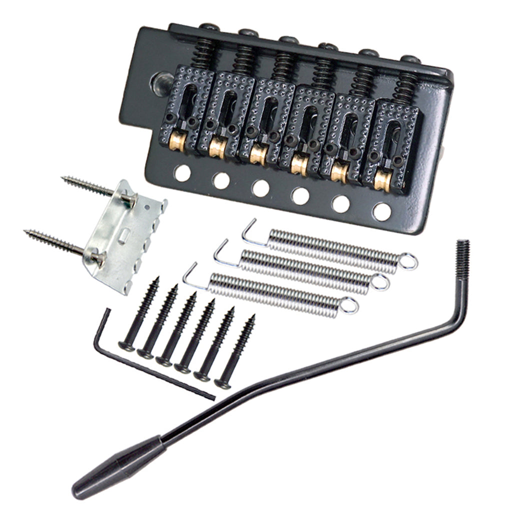 6 String Electric Guitar Tremolo Bridge with Whammy Bar for ST SQ Black