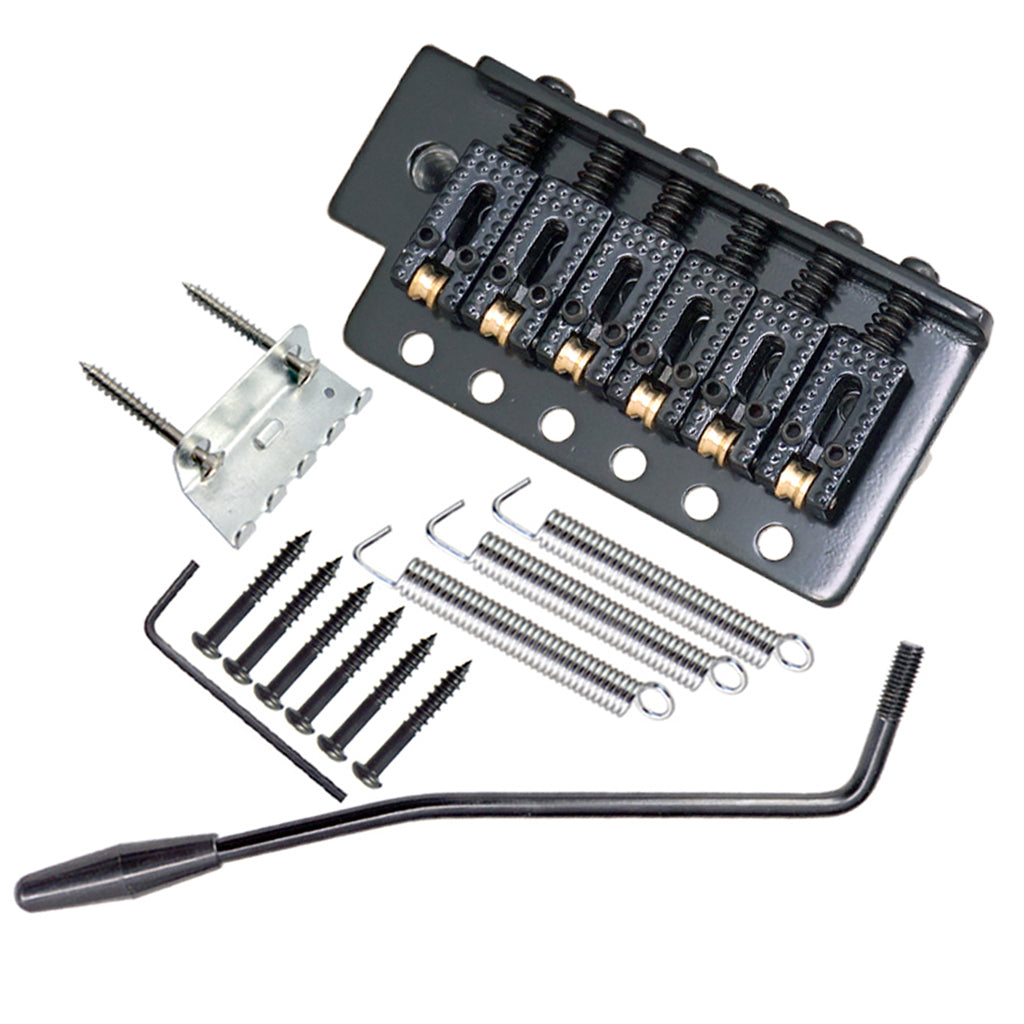 6 String Electric Guitar Tremolo Bridge with Whammy Bar for ST SQ Black