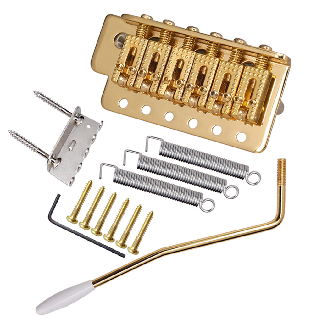 6 String Electric Guitar Tremolo Bridge with Whammy Bar for ST SQ Golden