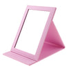 PU Leather Makeup Mirror Folding Portable Foldable Cosmetic Mirror Travel Pink