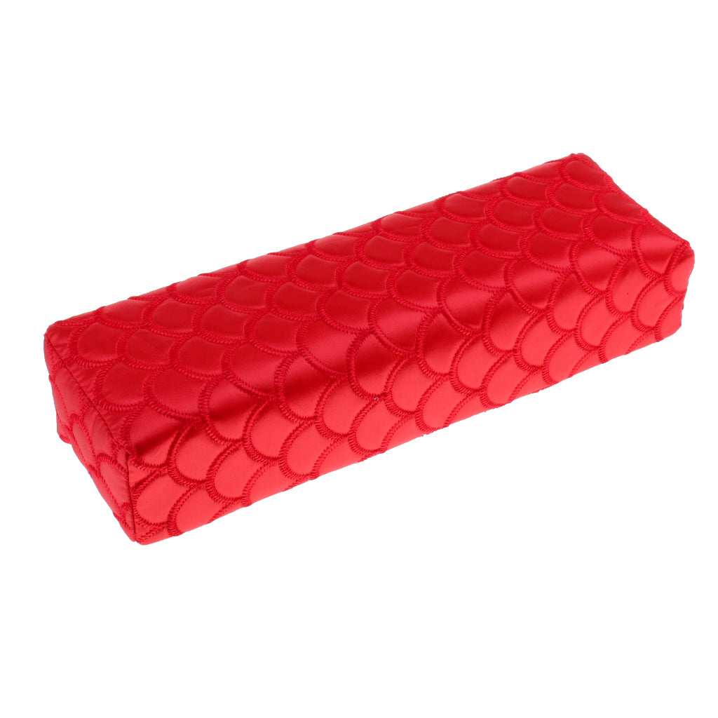 Soft Hand Cushion Nail Pillow Pad Nails Art Design Manicure Arm Rest Holder Red