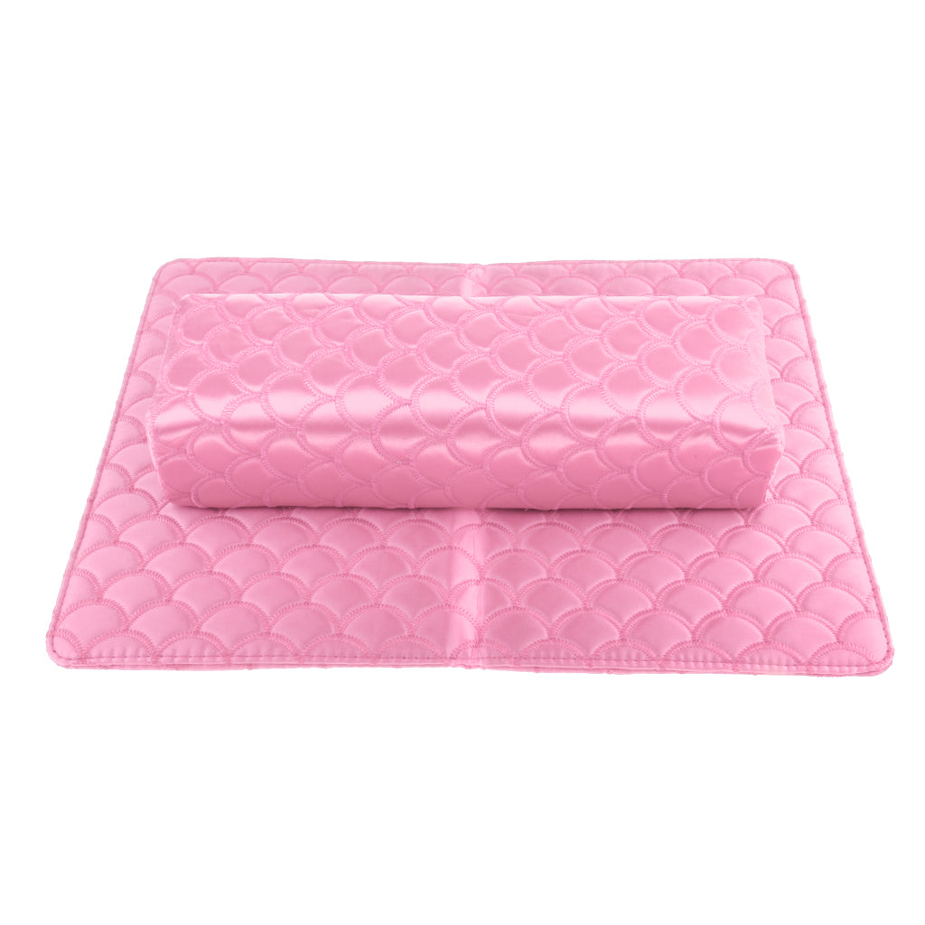 Soft Hand Cushion Nail Pillow Pad Nails Art Design Manicure Arm Rest Holder Pink