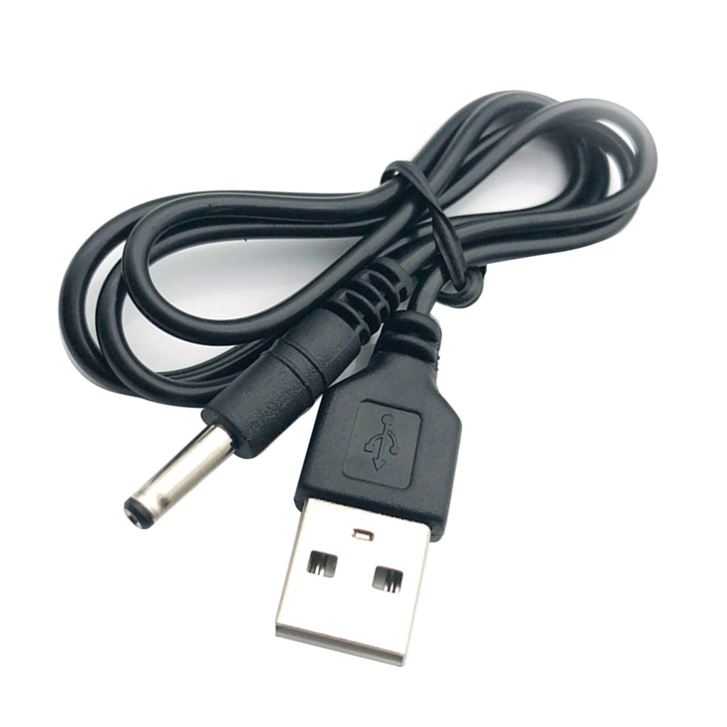 USB2.0 to DC3.5mm charging cable 5V power cable DC charging cable 50cm-black