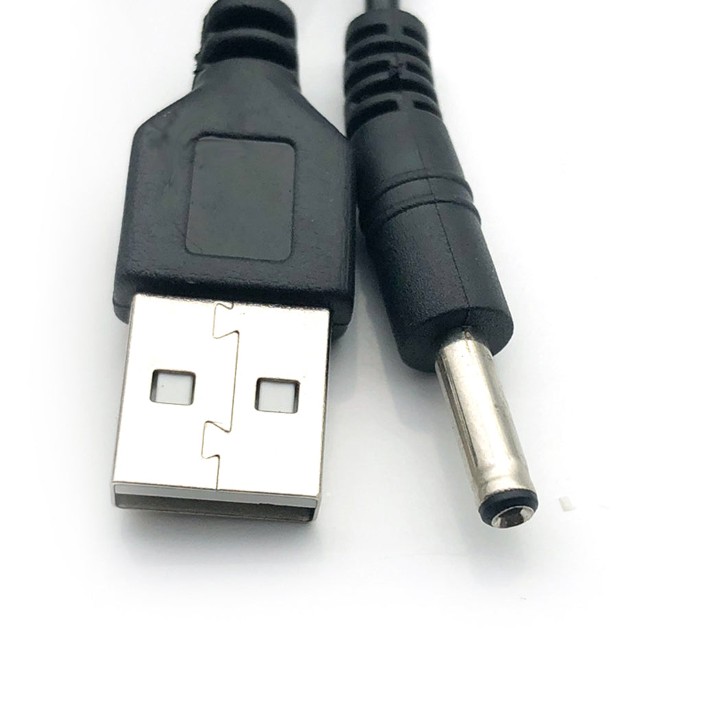 USB2.0 to DC3.5mm charging cable 5V power cable DC charging cable 50cm-black