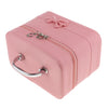 Portable Handbag Zipper Makeup Cosmetic Organizer Storage Case Box  Pink