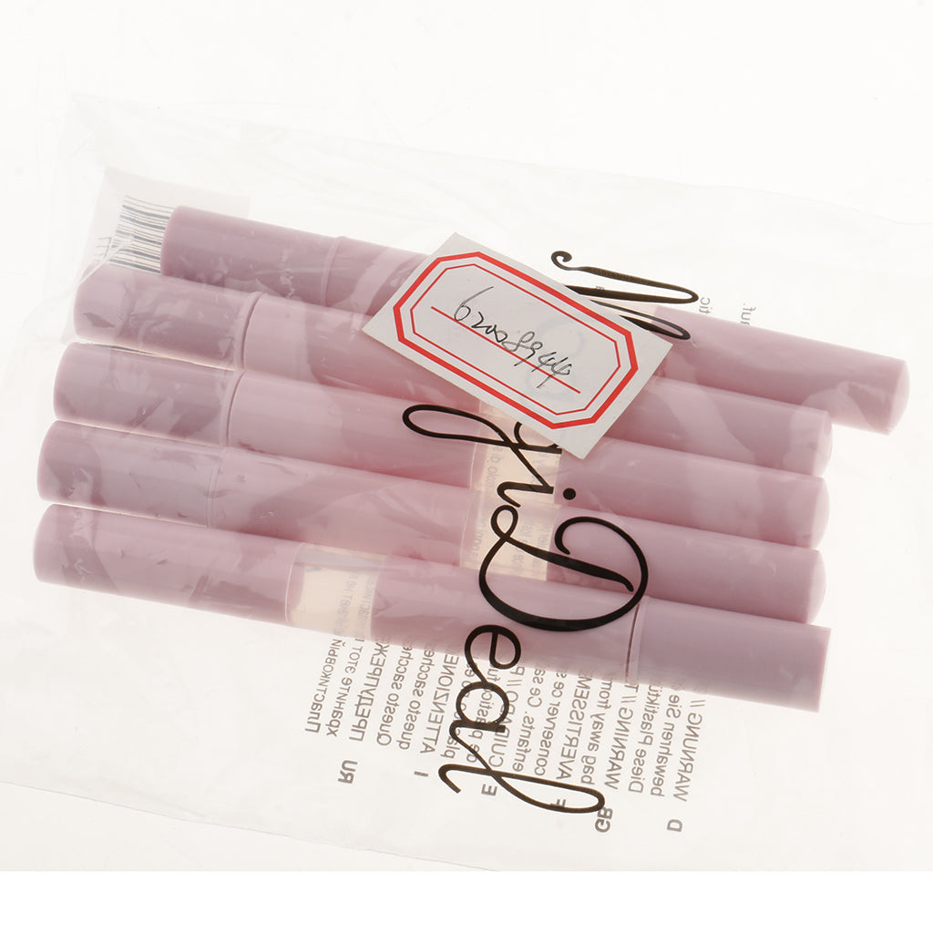 5pcs 3ml Empty Mascara Vials Eyelash Growth Bottle Liquid Tube Lip Gloss Pen Pink