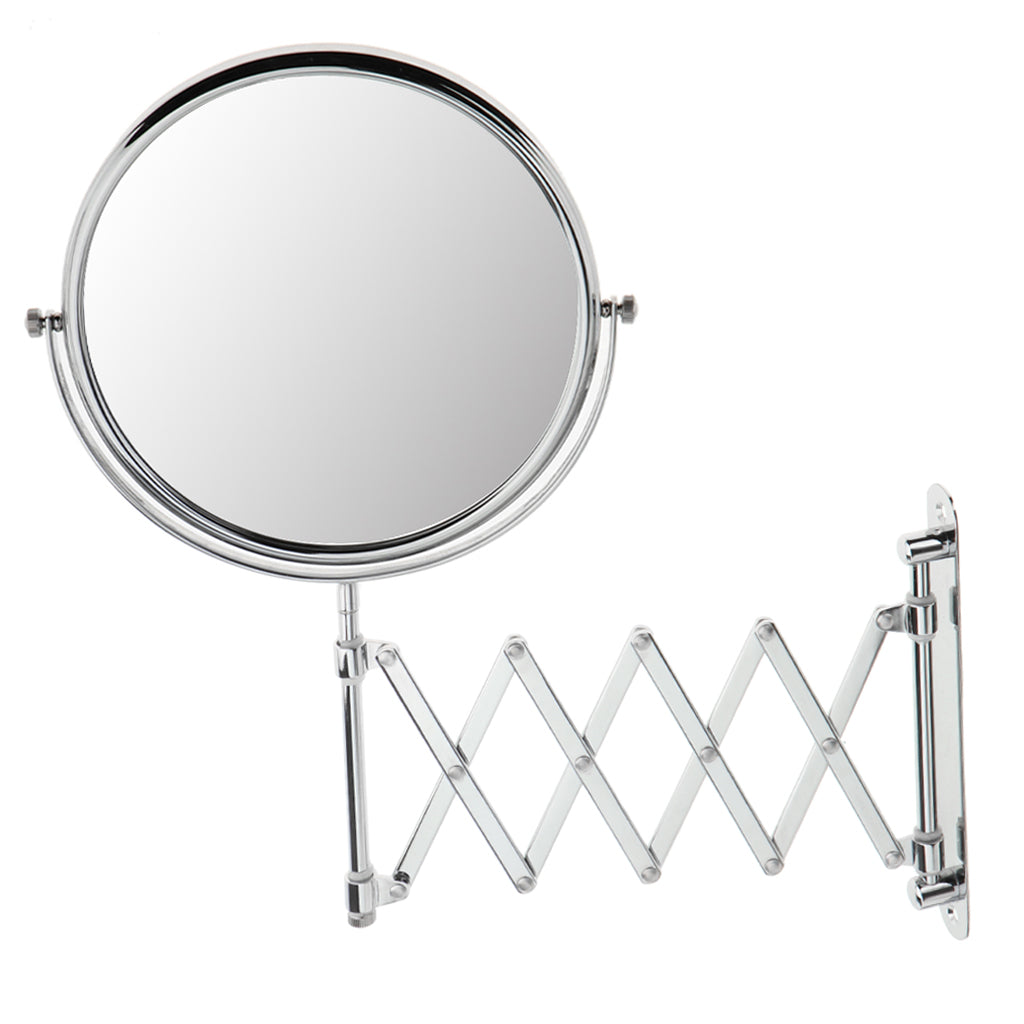 Adjustable 2 Way 1x/3x Magnifying Wall Mount Bathroom Shaving Makeup Mirror 3012