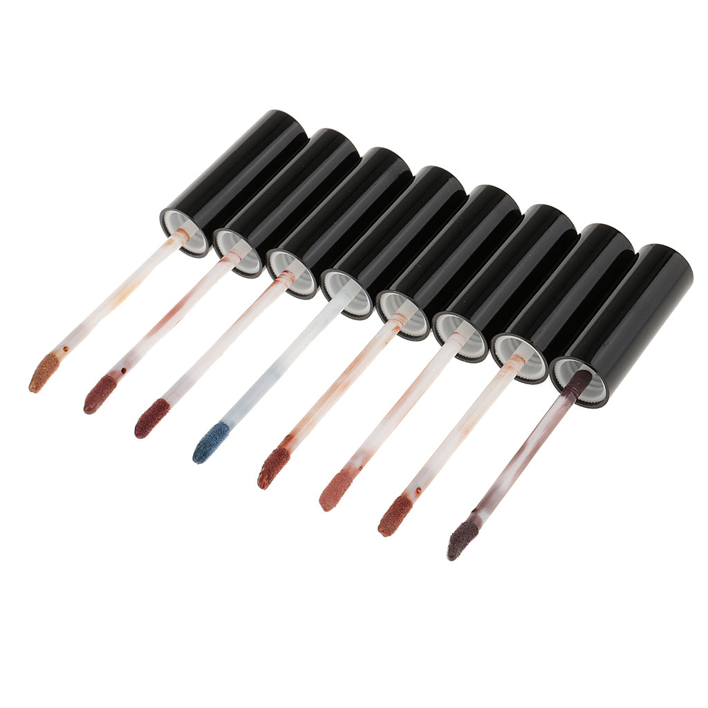 8 Colors Makeup Lip Gloss Metallic Waterproof Long Lasting Liquid Lipsticks