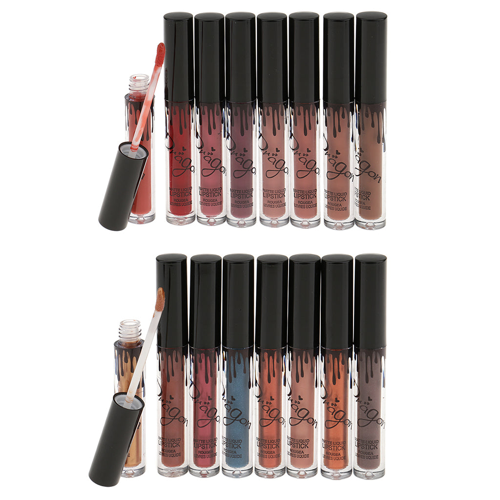 8 Colors Makeup Lip Gloss Metallic Waterproof Long Lasting Liquid Lipsticks