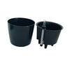 Self Watering Traditional Round Planter Pot  Black