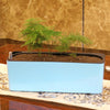 Self Watering Traditional Round Planter Pot  Blue