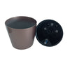 Self Watering Traditional Round Planter Pot  Gray