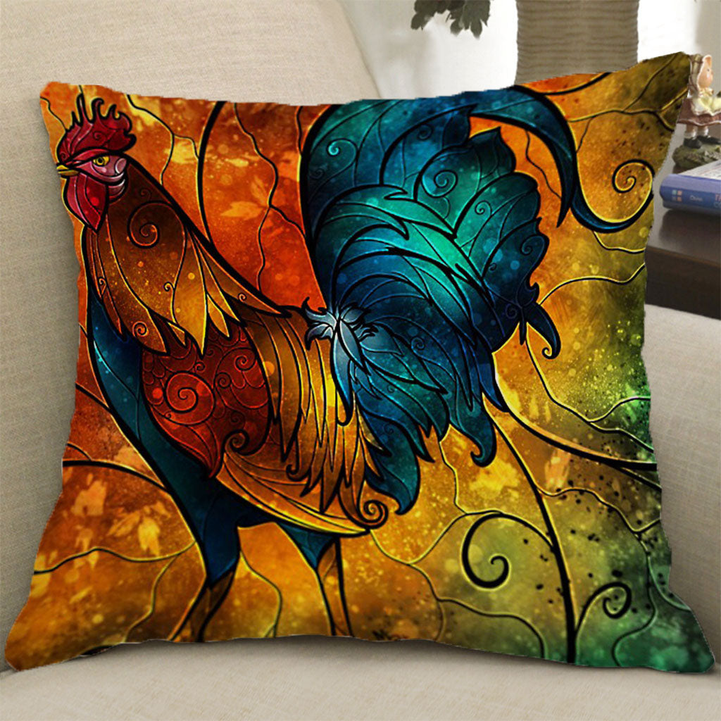 Square Cushion Cover for Soft Car Home Decor Cock 60x60cm