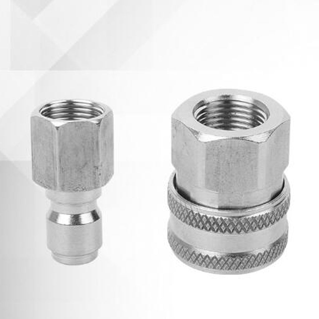 Stainless Steel 3/8 Male and Female Adaptor Pressure Washer Hose Connector