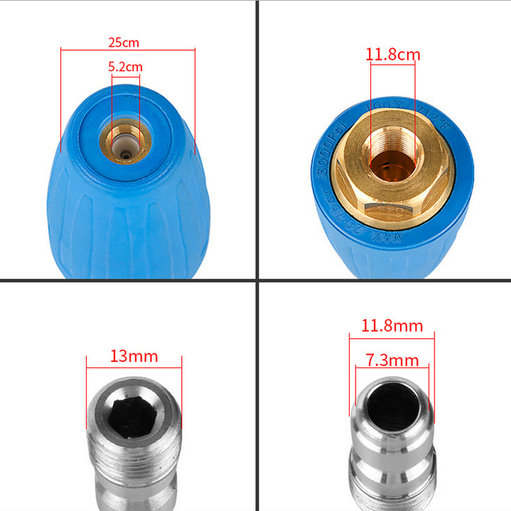 Pressure Washer Rotating Turbo Nozzle 3600 PSI 1/4" Quick Connect Nozzle 035