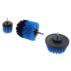 3PCS Tile Grout Cleaning Drill brush Scrub Brush Drill Attachment Kit Blue