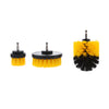 3PCS Tile Grout Cleaning Drill brush Scrub Brush Drill Attachment Kit Yellow