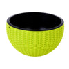 Plastic Hanging Flower Pot Planter Basket for Plant Holder+Chain Green- S