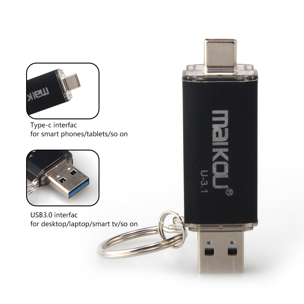 2in1 USB 3.0 type c USB flash drive USB3.0 OTG  256GB