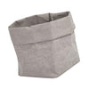 Washable Kraft Paper Bag Plant Flower Pot Storage Bag 25x25x40cm Grey