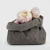 Washable Kraft Paper Bag Plant Flower Pot Storage Bag 25x25x40cm Grey