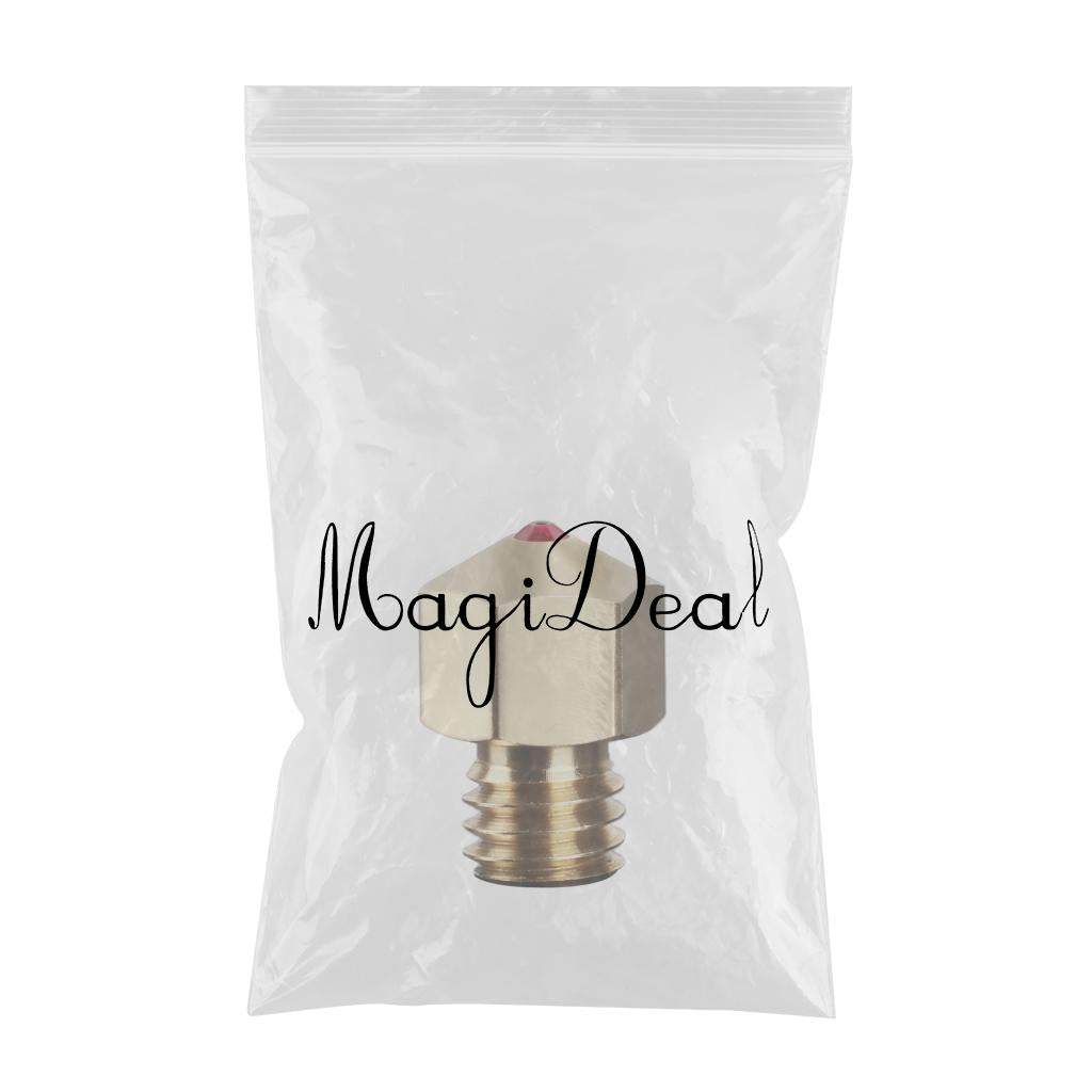 Brass MK8 Ruby Nozzle 0.4MM Filament 3D Printer Parts Extruder Print Head