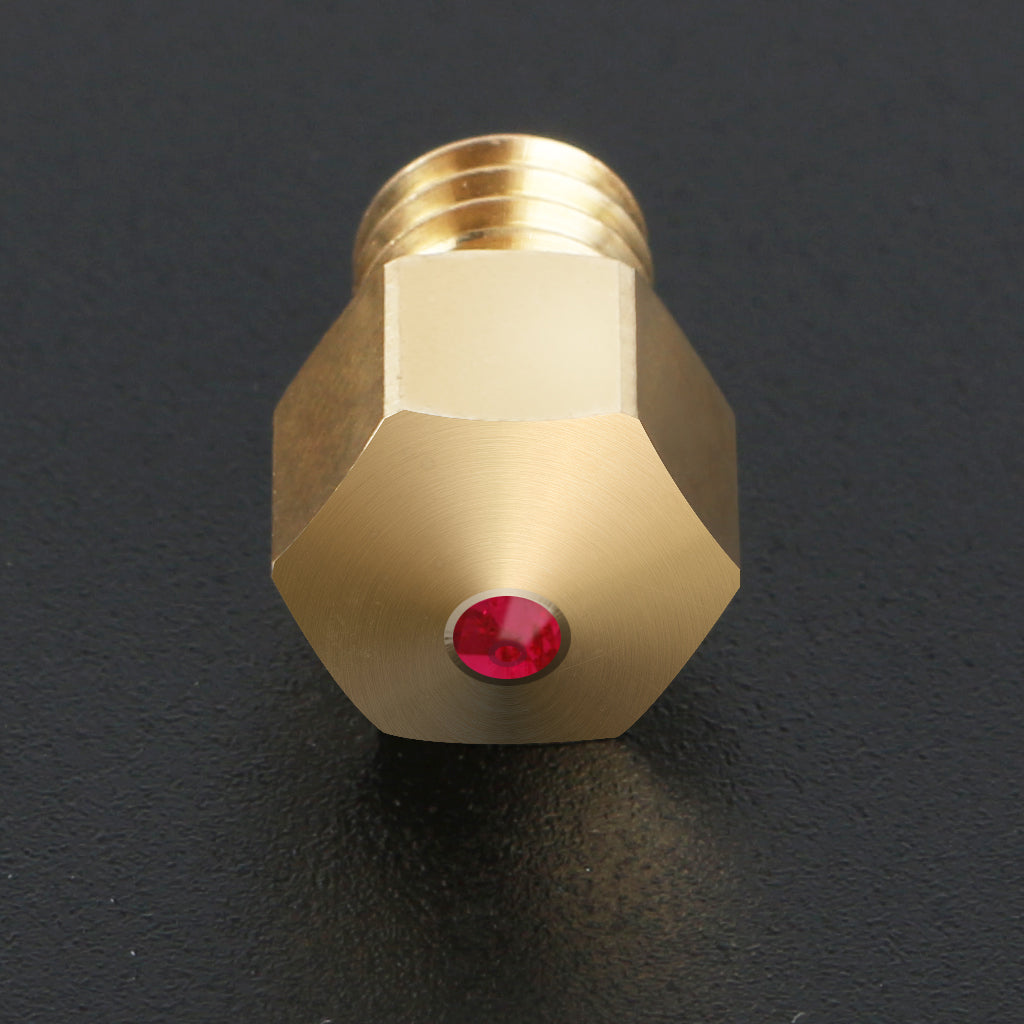 Brass MK8 Ruby Nozzle 0.4MM Filament 3D Printer Parts Extruder Print Head