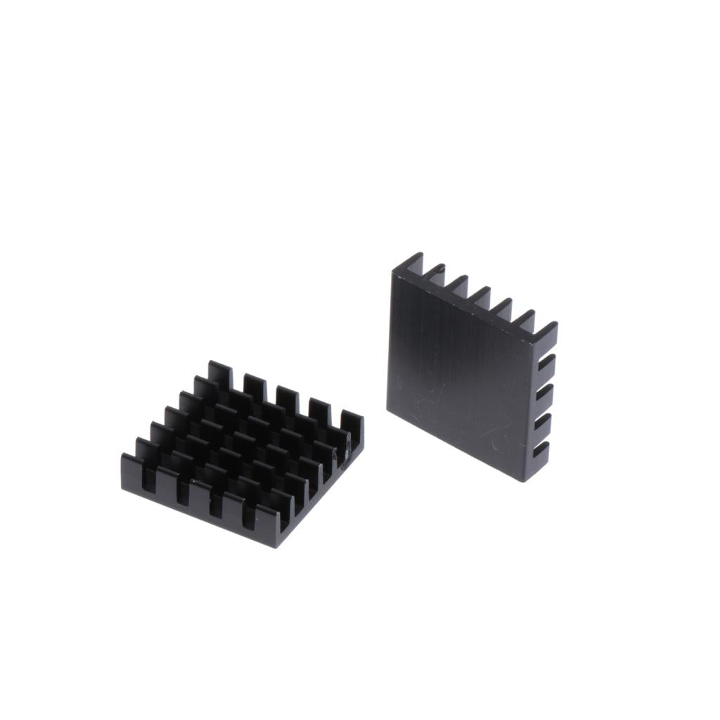 20 Pieces Aluminum Radiators Heat Sinks 18x18x5mm + Pre-applied Thermal Tape