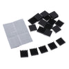 20 Pieces Aluminum Radiators Heat Sinks 18x18x5mm + Pre-applied Thermal Tape