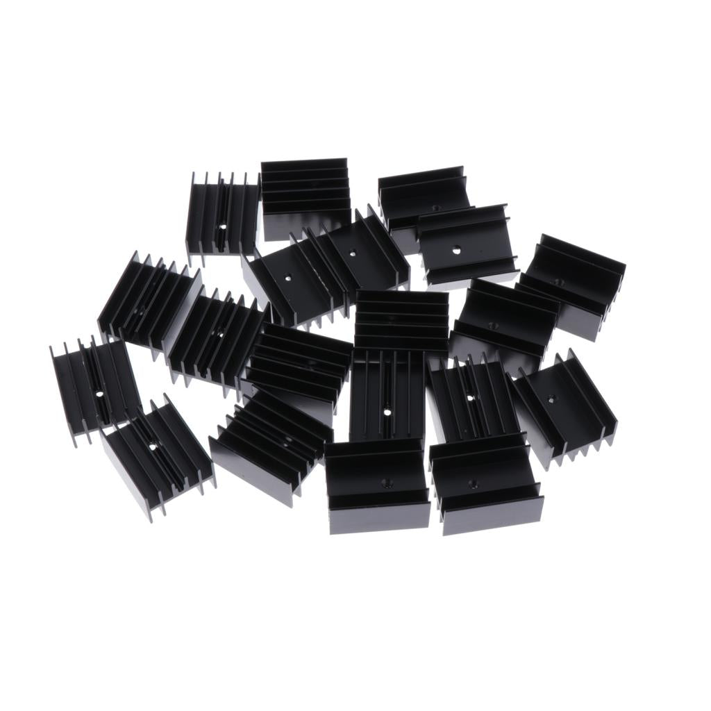 20pcs 23.5x15.8-30MM MOSFET Aluminium Heat Sink TO-220 Transistor Heatsink