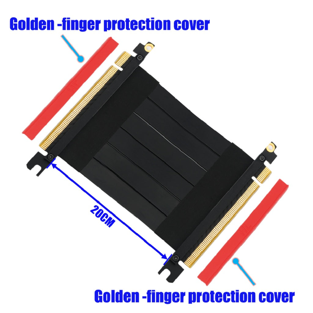 Professional PCI-E Express 16x Flexible Riser Card Extension Cable 7.87inch