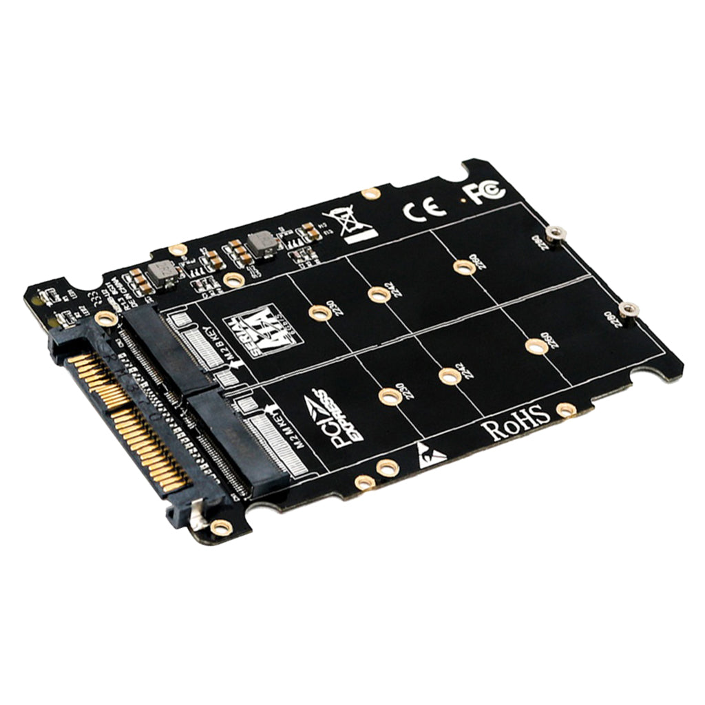 M.2 NVME SSD Key M/B SSD to U.2 SFF-8639 Adapter Converter Riser Card