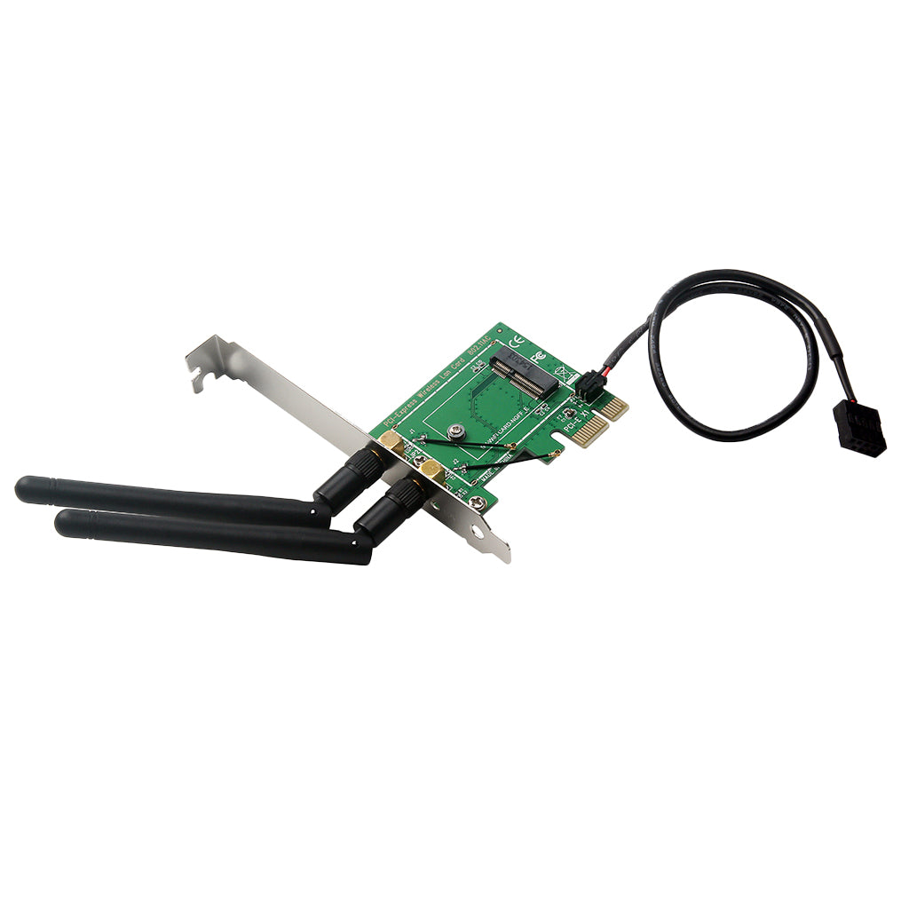 M.2 NGFF to PCI-E Converter Wireless WiFi Bluetooth Network Card Adapter