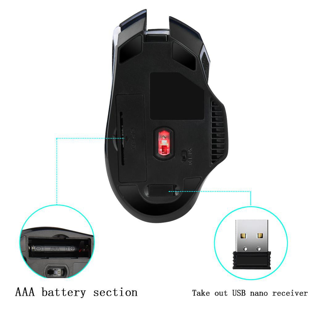 YWYT 2.4 G Wireless Game Mouse Portable Mouse Gift Mouse Game Office