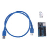 PCI-E X1 to Dual 4X Extension Cable 0.6M for Limited Space Install (UEX105)