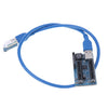 PCI-E X1 to Dual 4X Extension Cable 0.6M for Limited Space Install (UEX105)