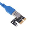 USB 3.0 Express 1x to 16x PCI-E GPU Extender Riser Card Adapter Cable 6 Pin