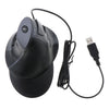 Ergonomic Optical Wired Vertical Mouse Gaming Mice with Palm Rest Black