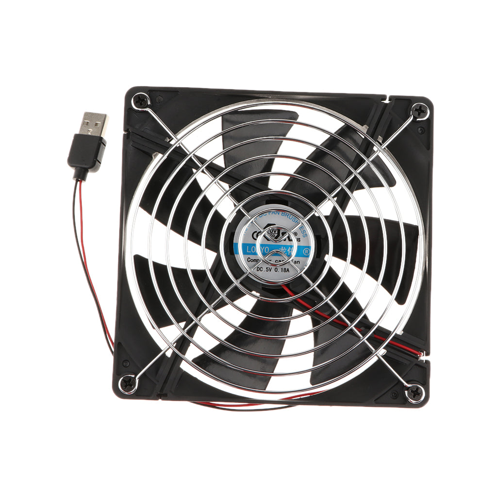 Mini TV Box Router Cooling Fan Silent 140mm 5V USB Power Quiet Cooler 14cm