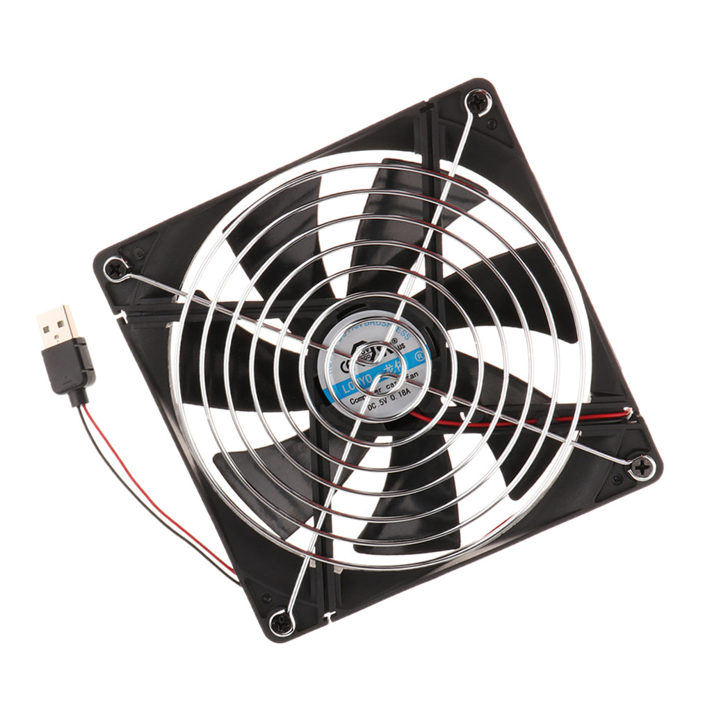 Mini TV Box Router Cooling Fan Silent 140mm 5V USB Power Quiet Cooler 14cm