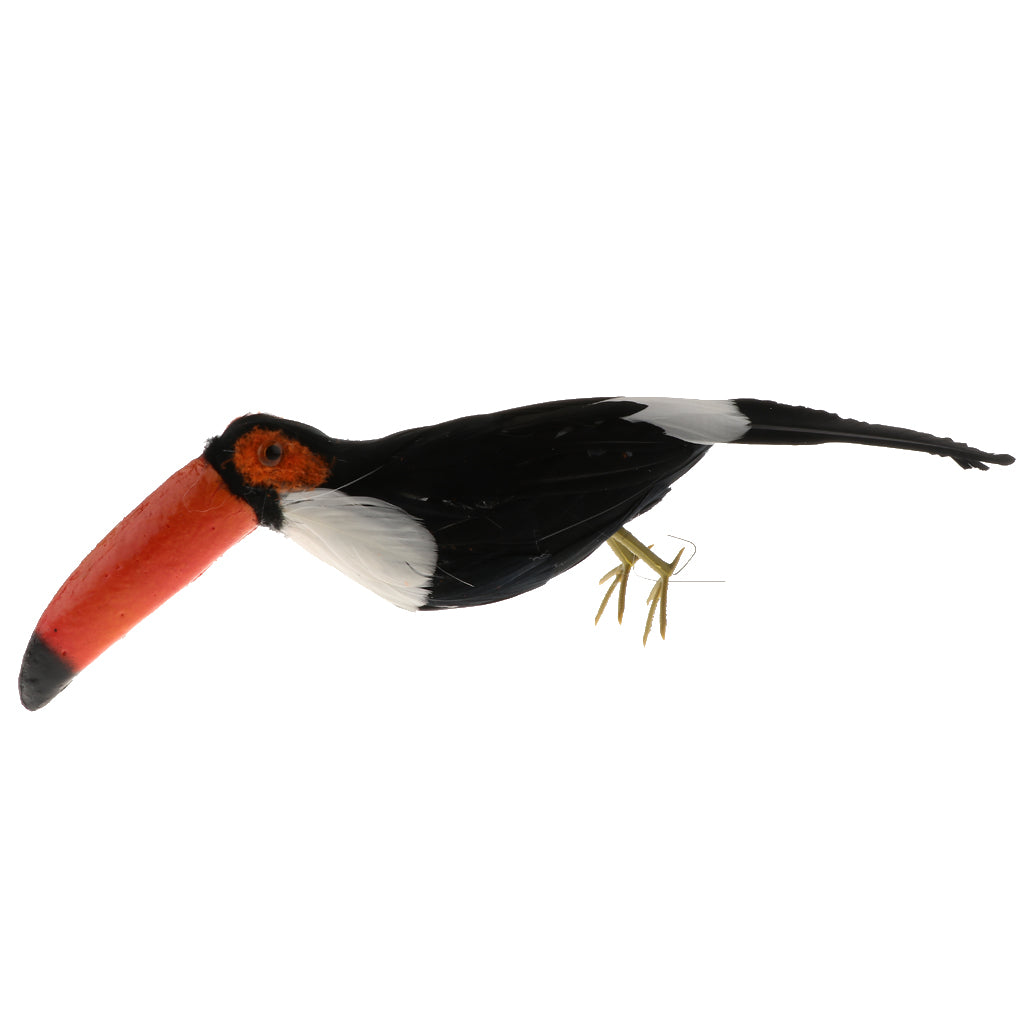 Lifelike Simulation Animals Model Figurine Kids Toy Home Decoration Toucan D