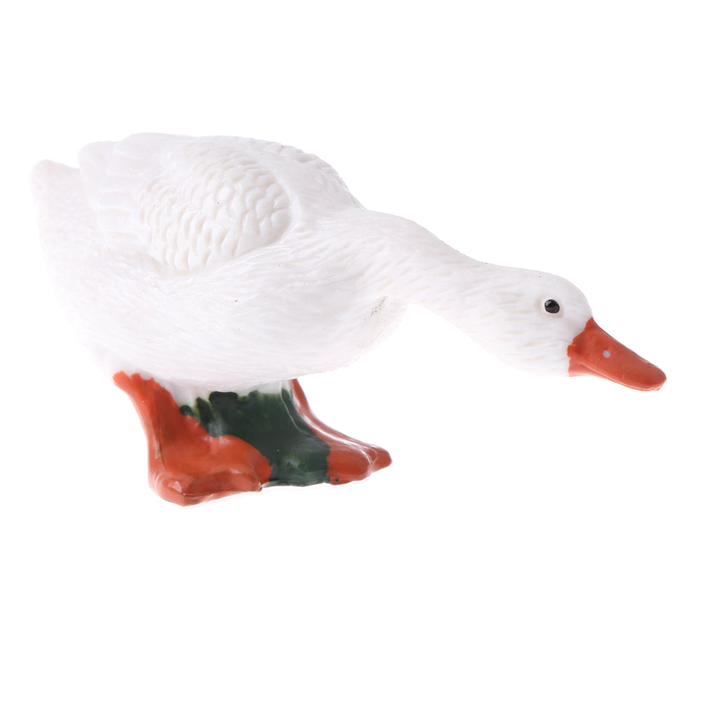 Simulation Animal Model Figure Toys Figurine Home Decor Goose