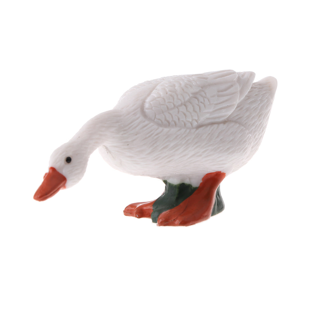 Simulation Animal Model Figure Toys Figurine Home Decor Goose