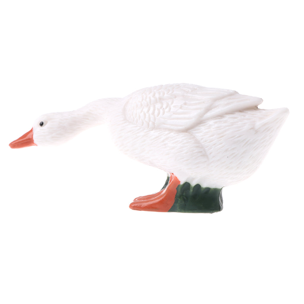 Simulation Animal Model Figure Toys Figurine Home Decor Goose