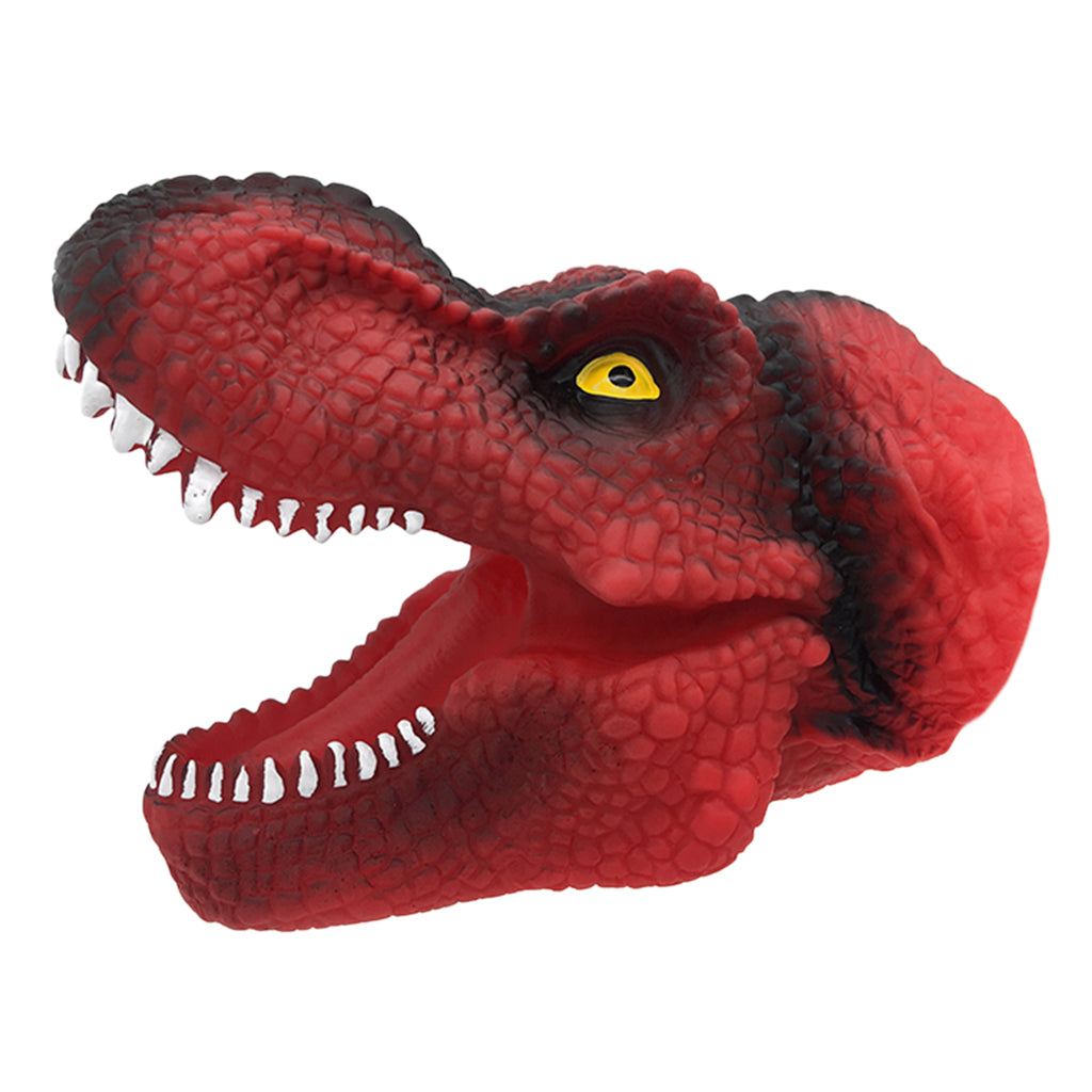 Dinosaur Hand Puppet Tyrannosaurus Gloves Party Scared Toy for Child Red