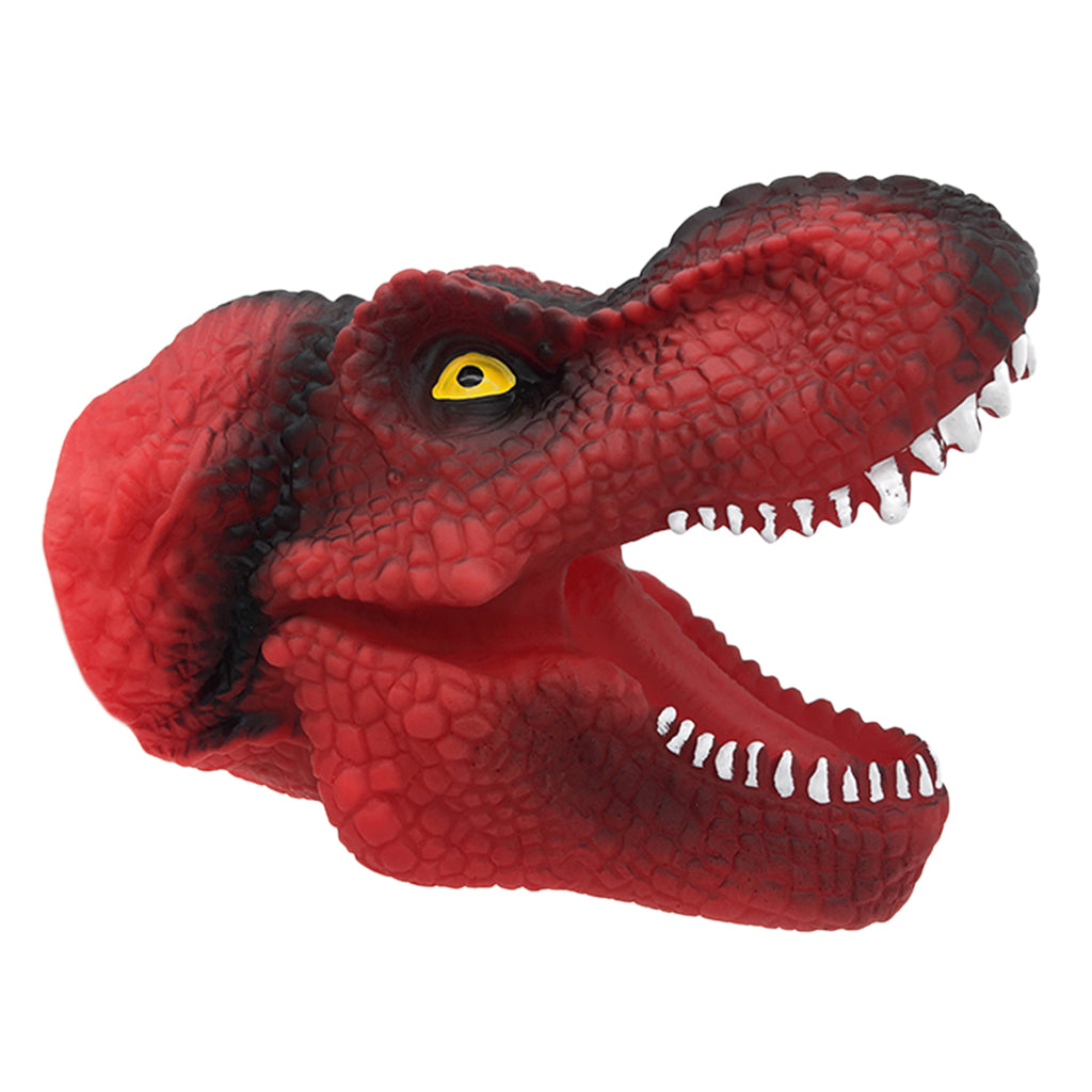 Dinosaur Hand Puppet Tyrannosaurus Gloves Party Scared Toy for Child Red