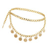 Elegant Lady Bohemian Coins Tassel Chain Wedding Gypsy Waist Belt Gold